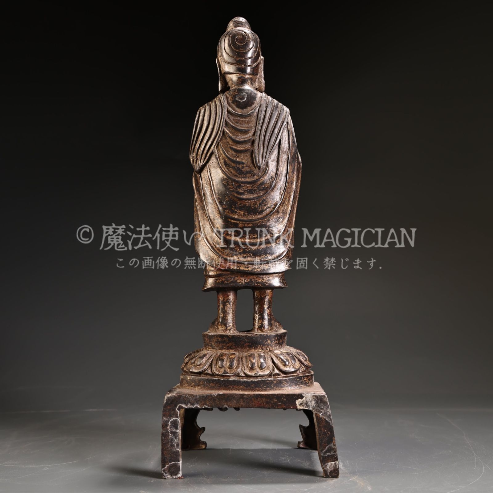 旧家蔵出し 銅製 泥金 站釋迦牟尼像 仏像 仏教古美術 密宗密教 供養品