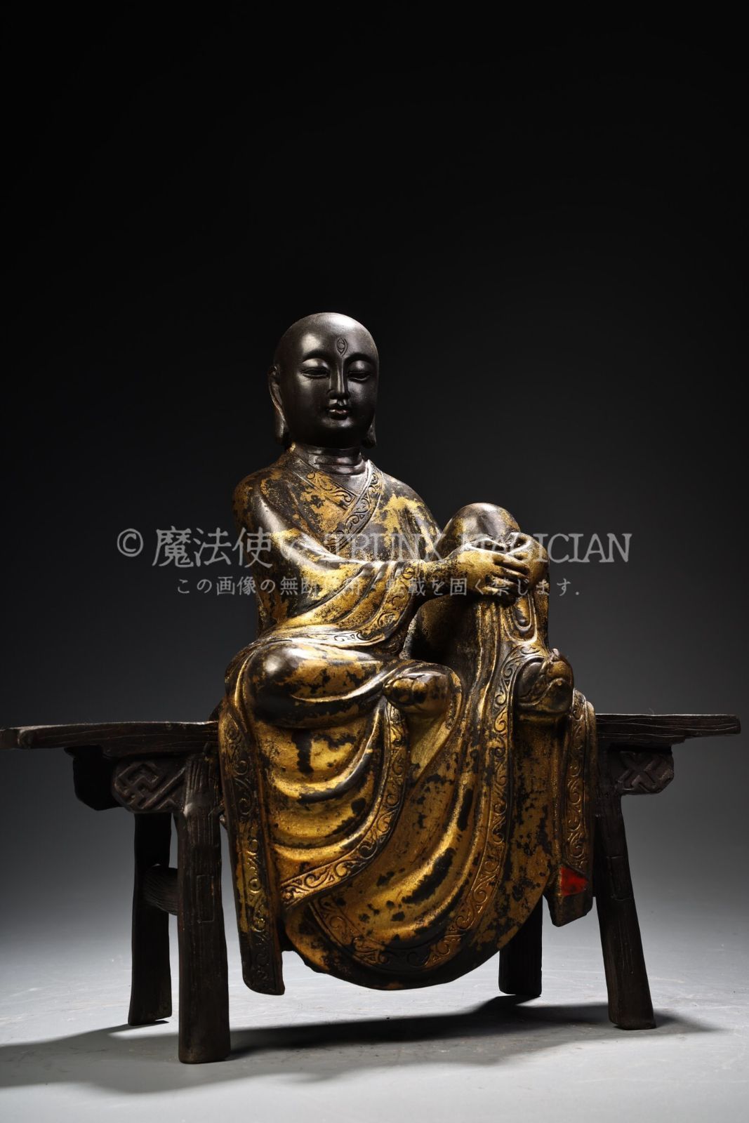 旧家蔵出し 銅製 泥金 地藏王菩薩像 仏像 仏教古美術 密宗密教 供養品