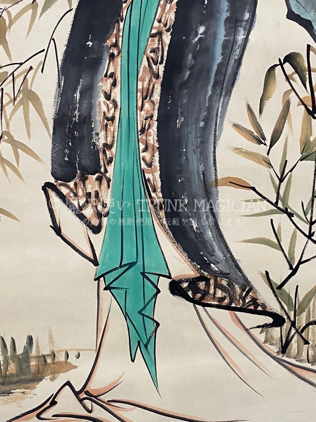 中国 仕女画 人物画 掛け軸 中堂 四尺 手描き 宣紙 中国美術