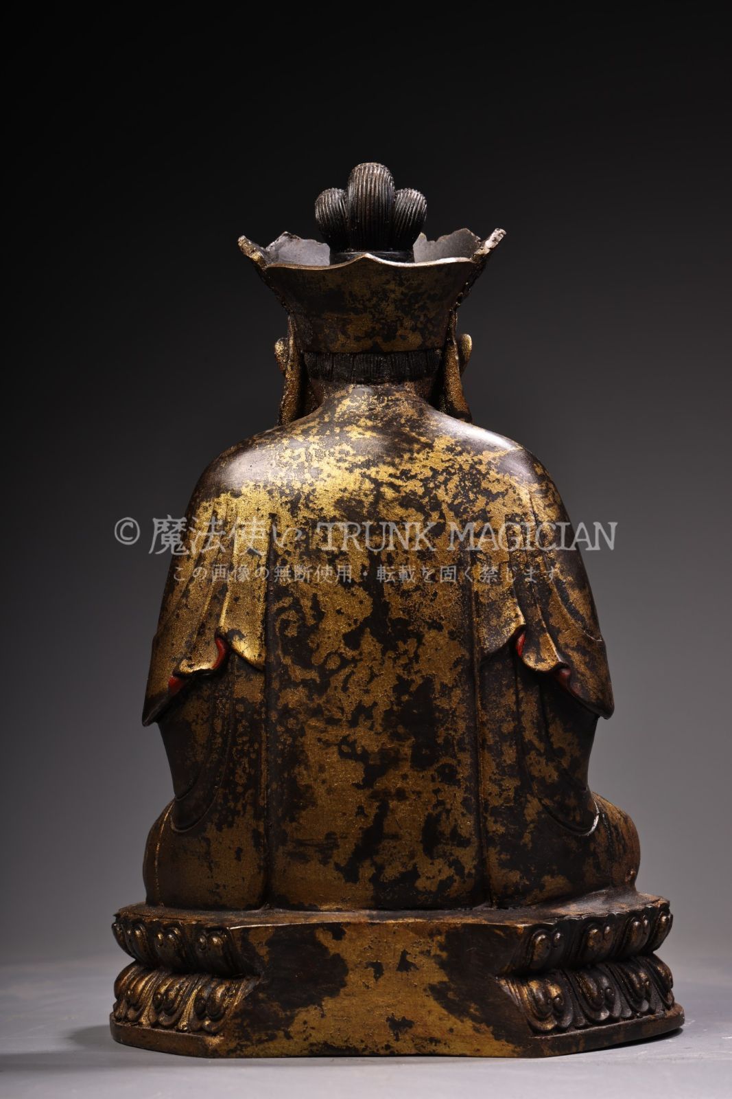 旧家蔵出し 銅製 撒金 浮彫 鏨刻 地藏王菩薩像 仏像 密教上品 供養品