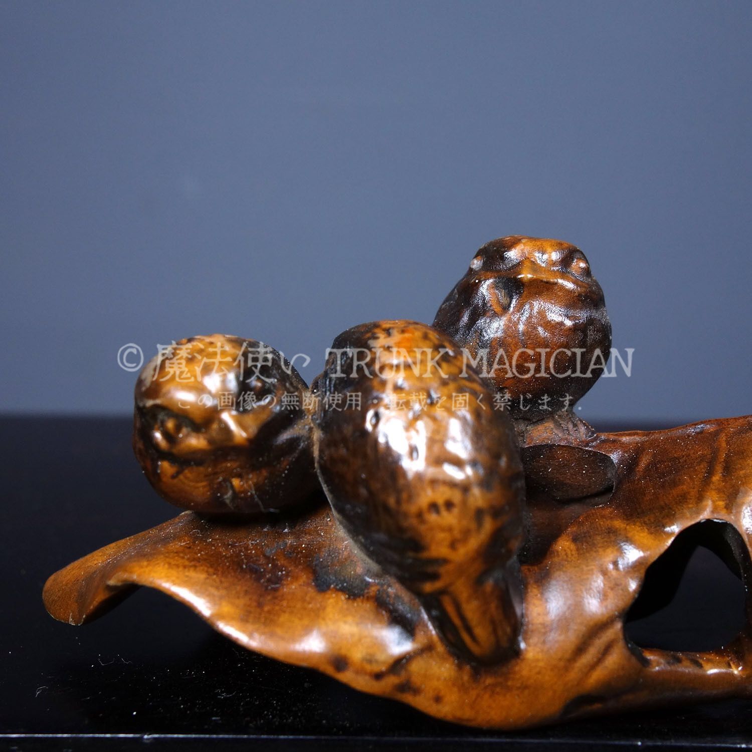 旧家蔵出し 黄楊木細密彫 安居樂業 置物 賞物 文房具 書道品 供養品 古