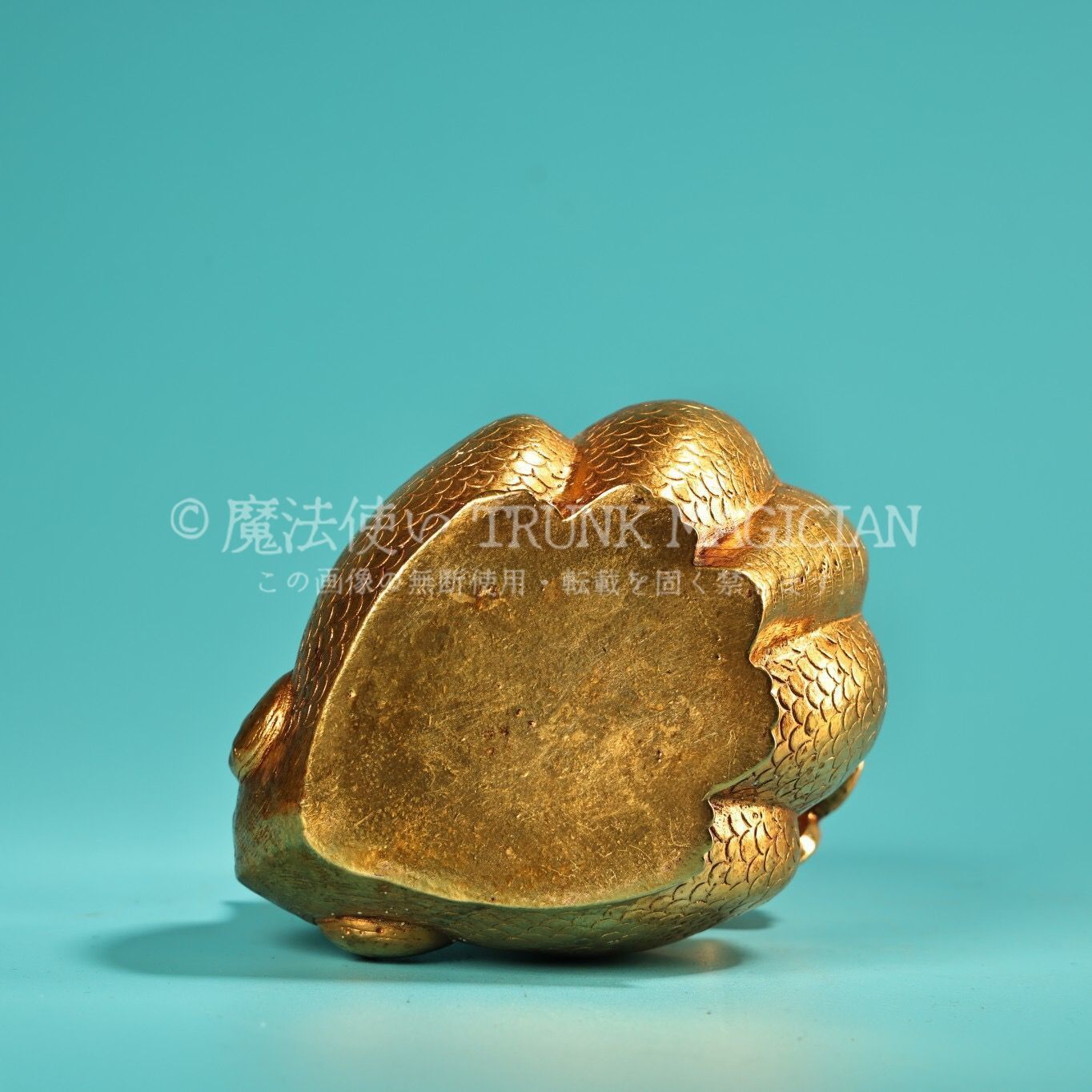 旧家蔵出し 銅製 塗金 瑞獣熏香炉 香道具 逸品仏具 仏具一般 供養品 古