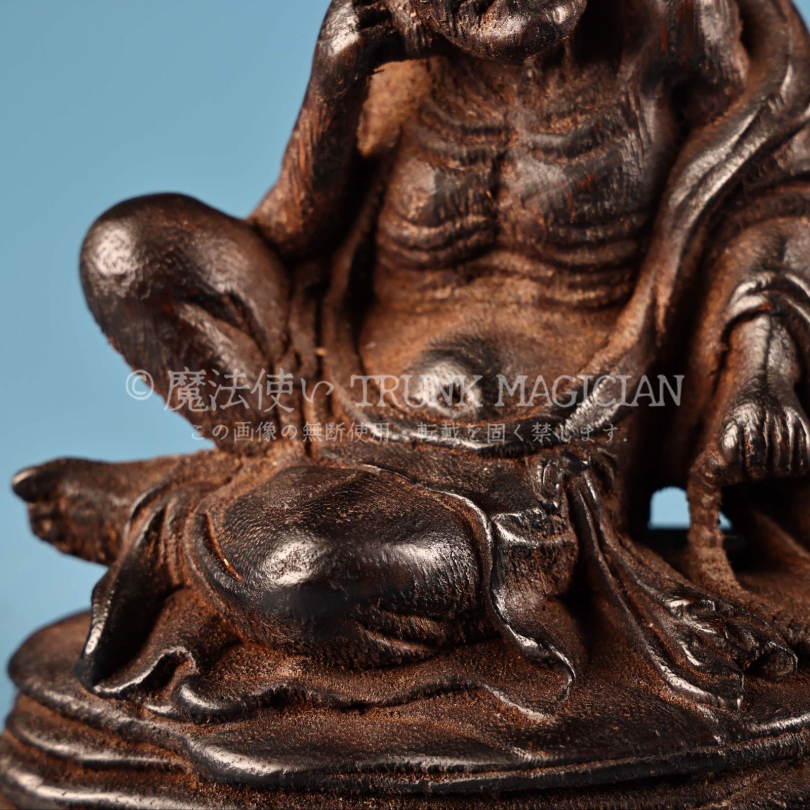 旧家蔵出し 沈む香木細密彫 羅漢仏 仏像 密宗密教 供養品 古美術品