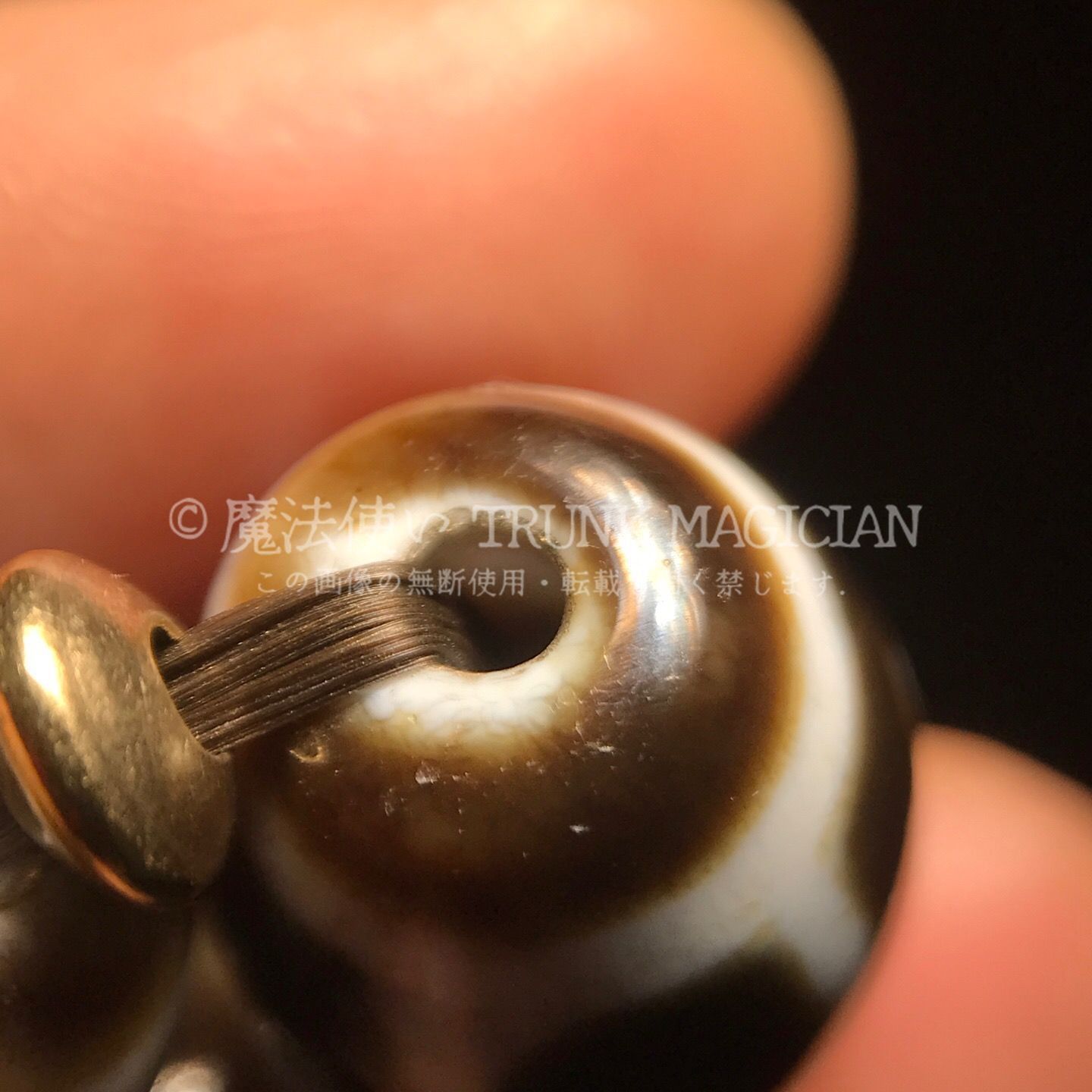 旧家蔵出し 瑪瑙細密彫 自然風化紋 達洛寶瓶天珠手串 根付 供養品 風水