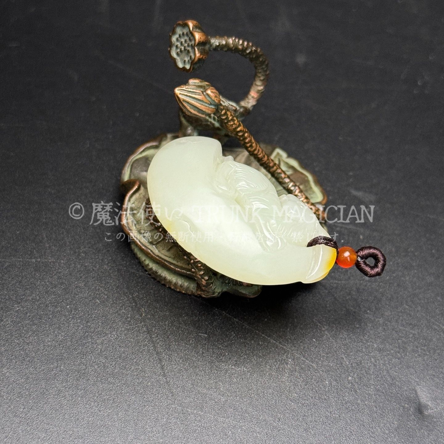 旧家蔵出し 和田玉細密彫 羊脂白玉 玉兔 彫刻 根付 裝身具 賞物 供養品