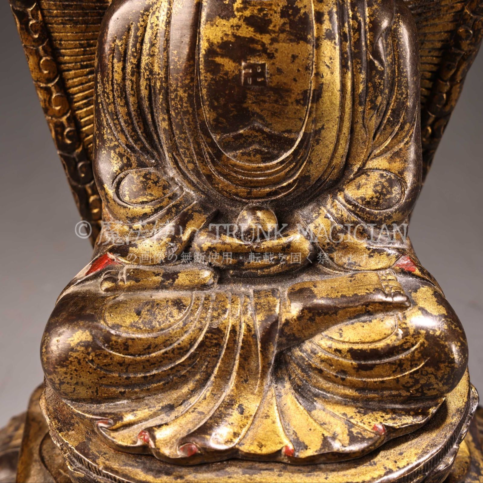 旧家蔵出し 銅製 泥金 如來仏祖像 仏像 仏教古美術 密宗密教 供養品 古