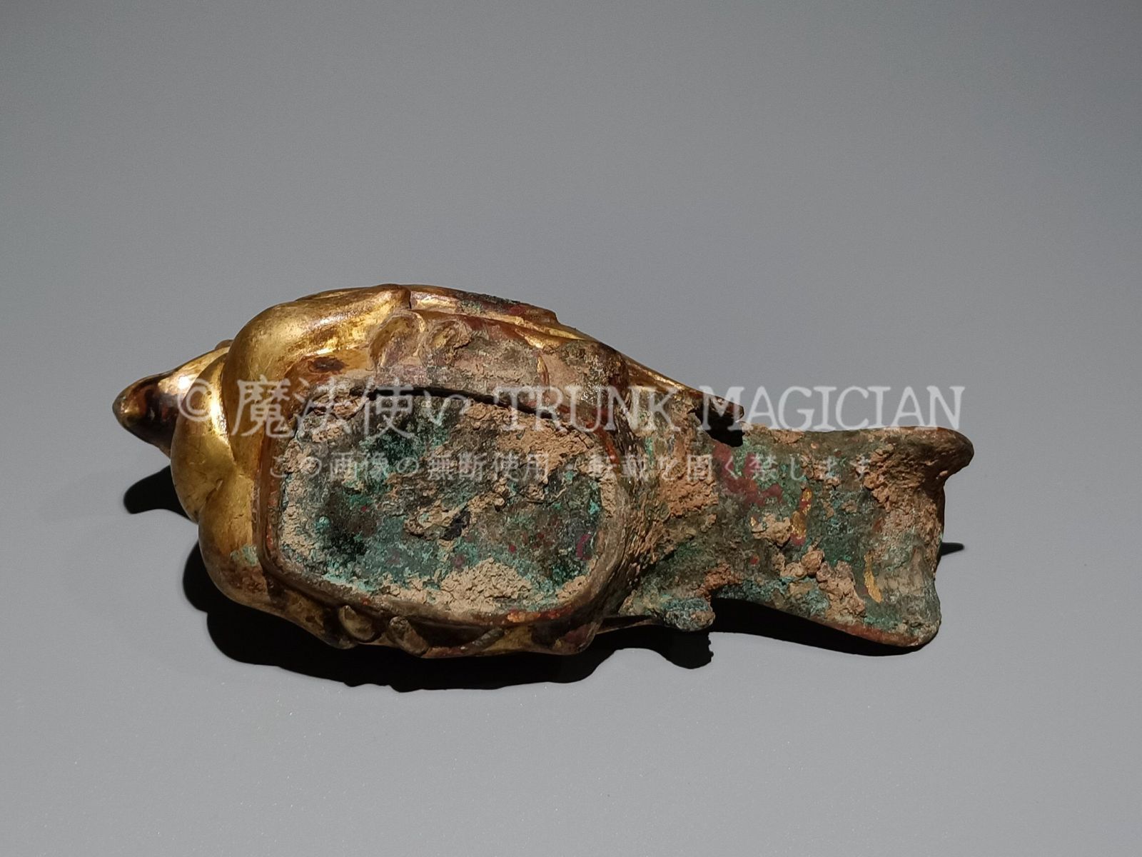 旧家蔵出し 漢 青銅器彫 青銅 塗金 鳥尊 食器 祭祀品 副葬品 供養品 古