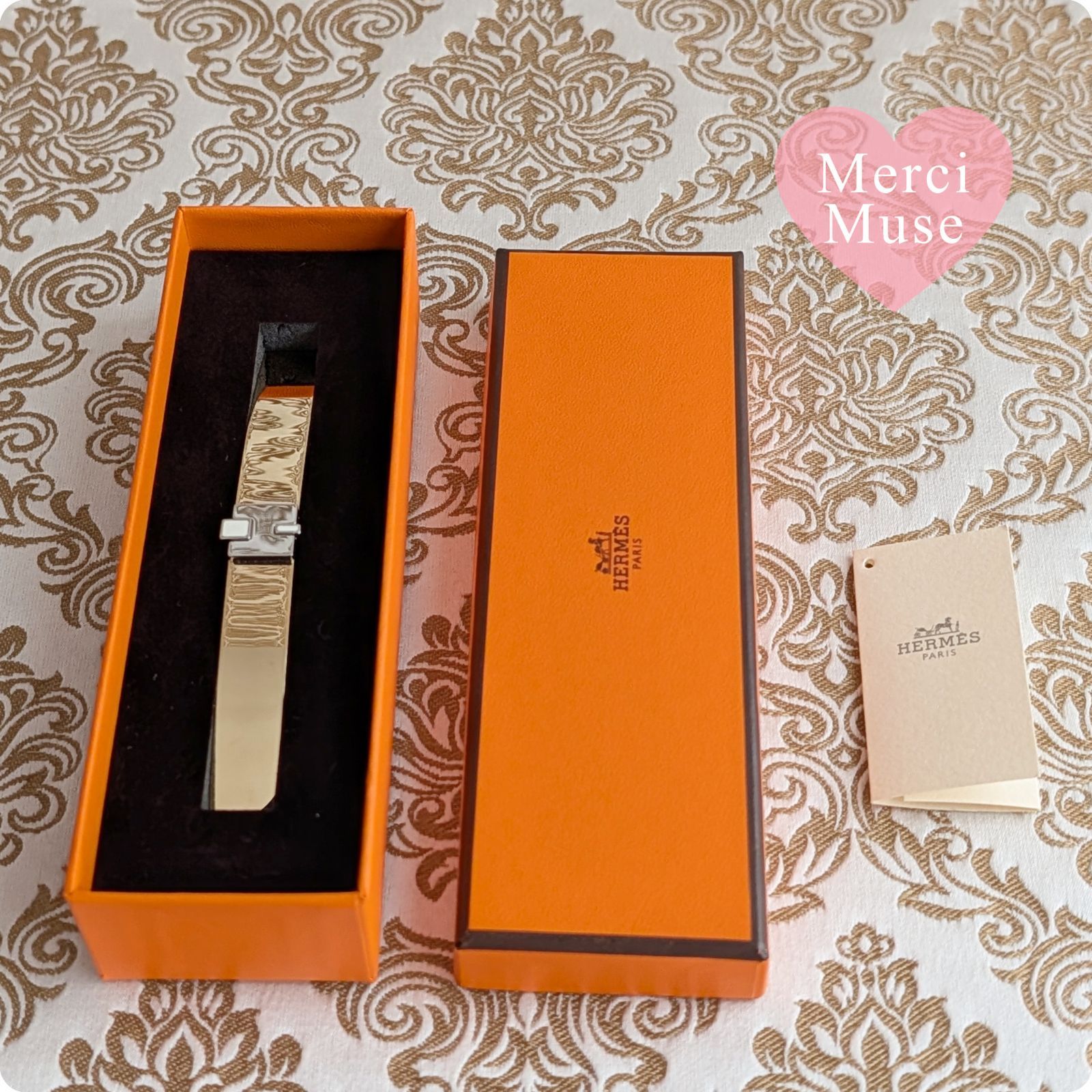 ❤未使用品❤アイリーンバレッタ ホワイト ゴールドxシルバー金具