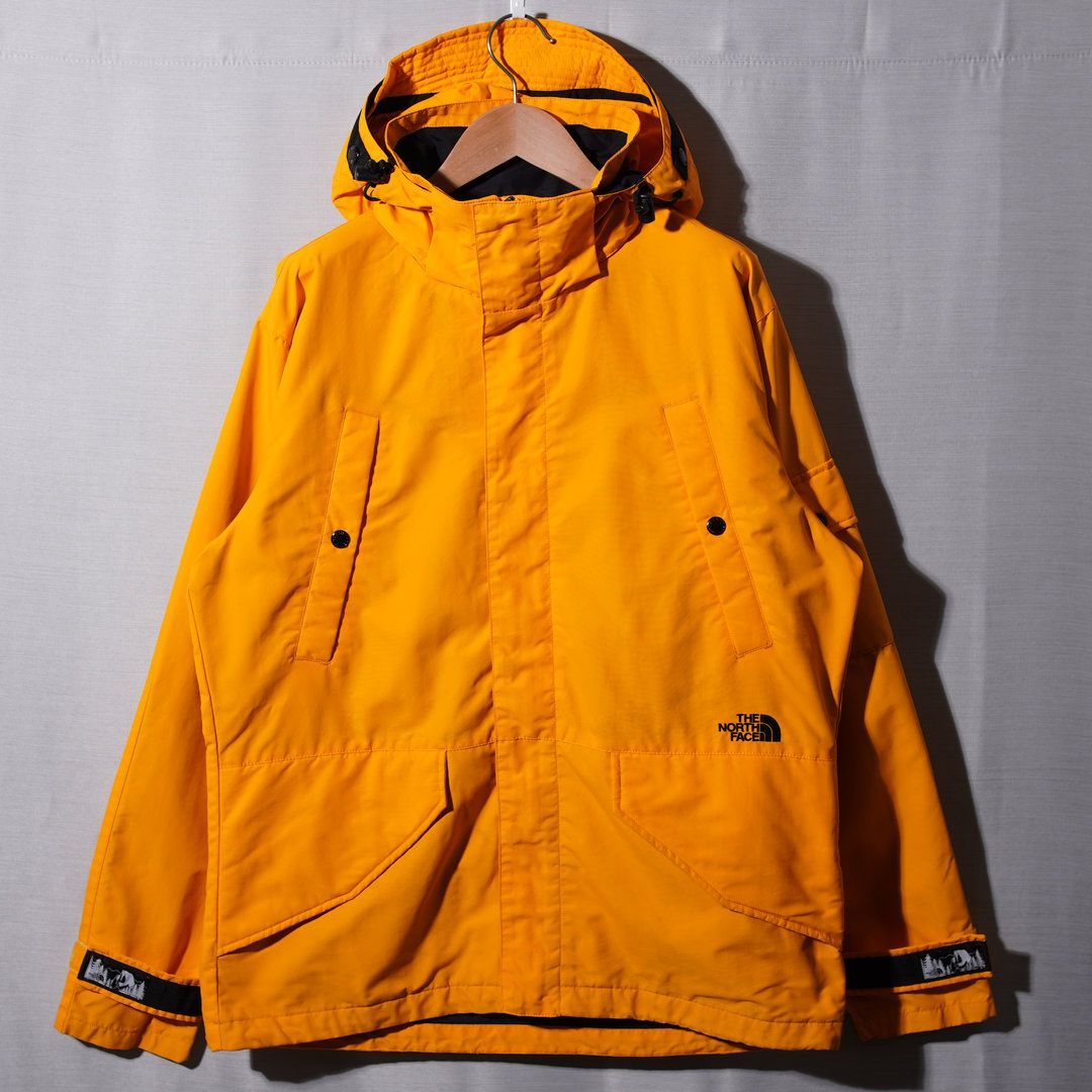 ノースフェイス THE NORTH FACE マウンテンパーカー L イエロー ロゴ