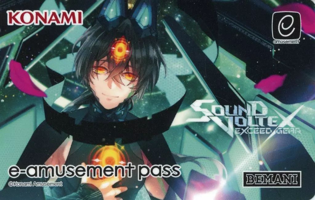 SOUND VOLTEX くじ e-amusement pass カード 中古】キャラカード 京終始果 オリジナルe-amusement passカード