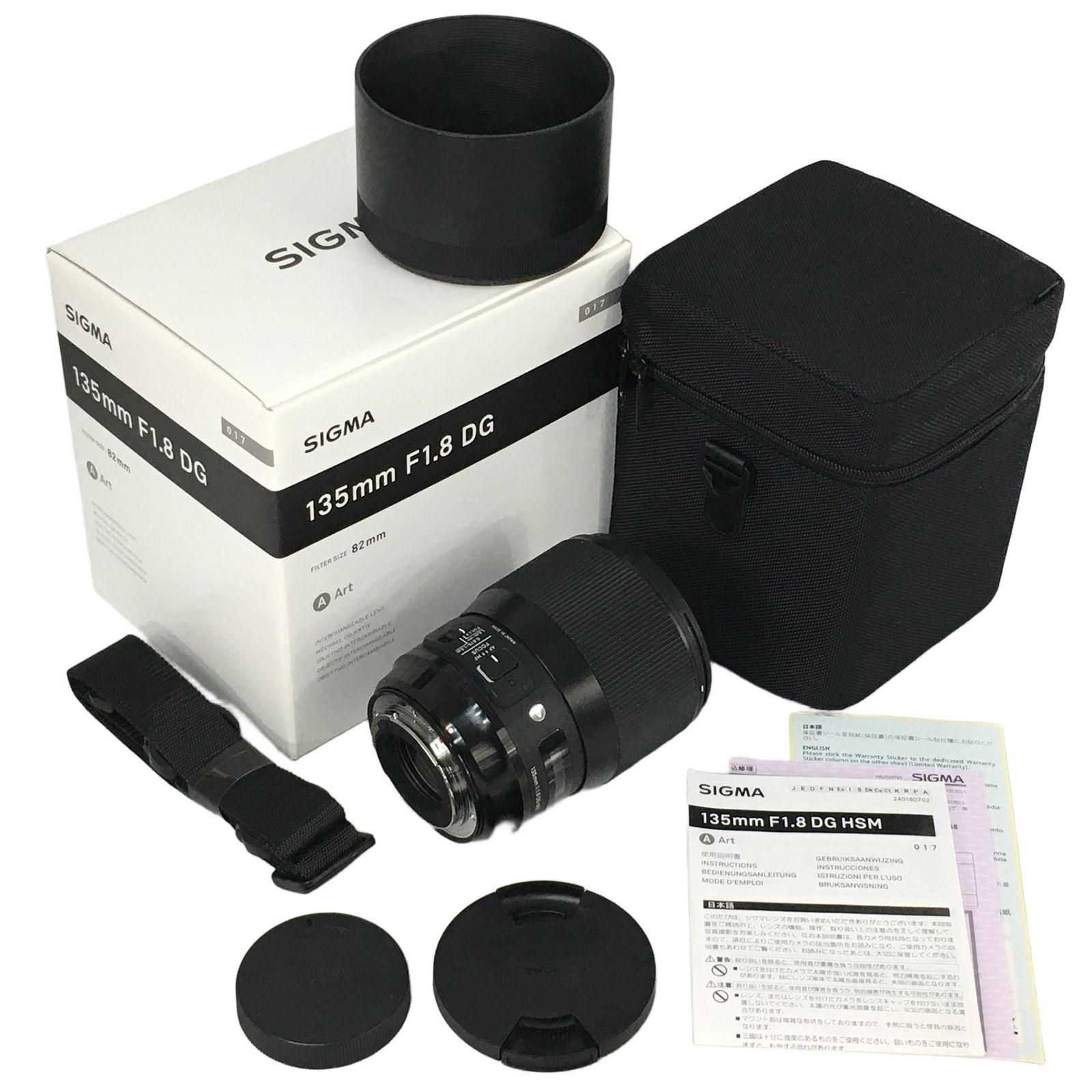 SIGMA シグマ 135mm F1.8 DG Art キャノン CANON EFマウント N10851238