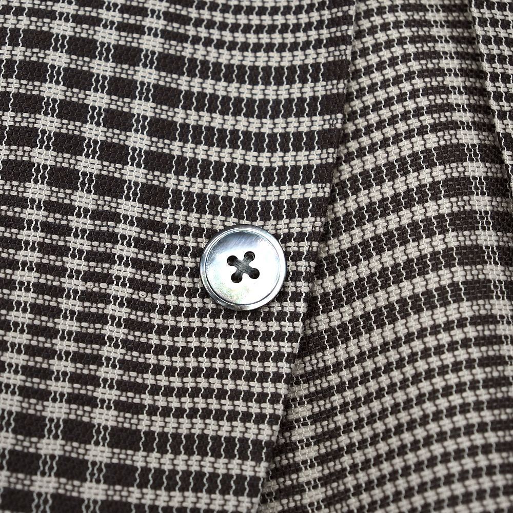 新品 25SS Paul Stuart カラミ織り グレナカートチェックジャケット