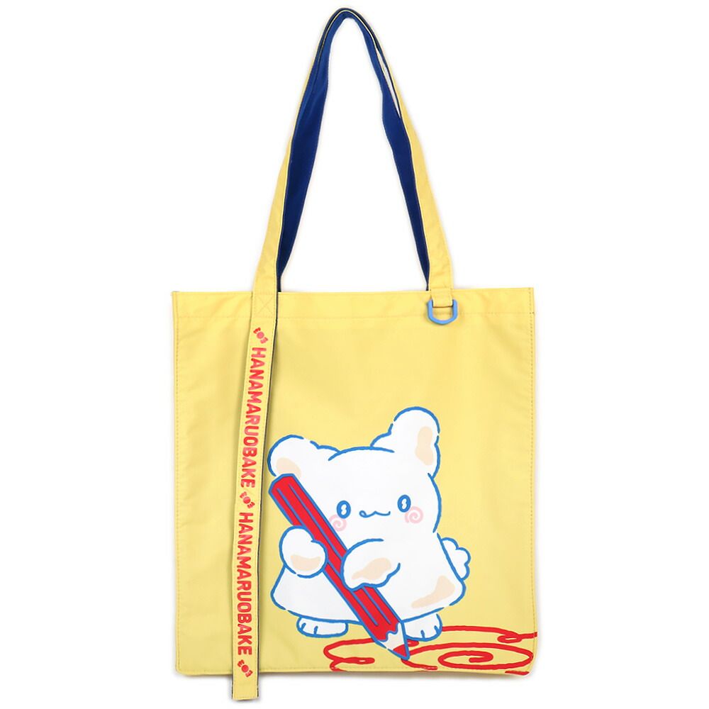 はなまるおばけ トートバッグ A4サイズ サブバッグ はっ水加工 ポーズ