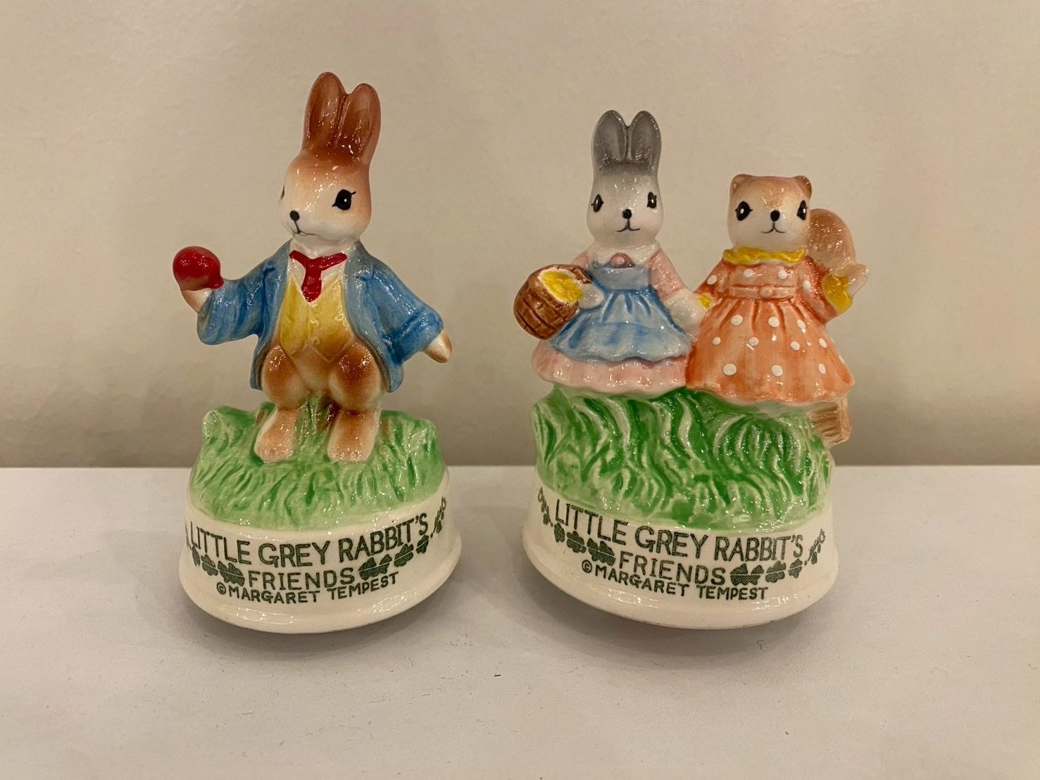 □リトルグレイラビット オルゴール 2点セット 昭和レトロ ラビット