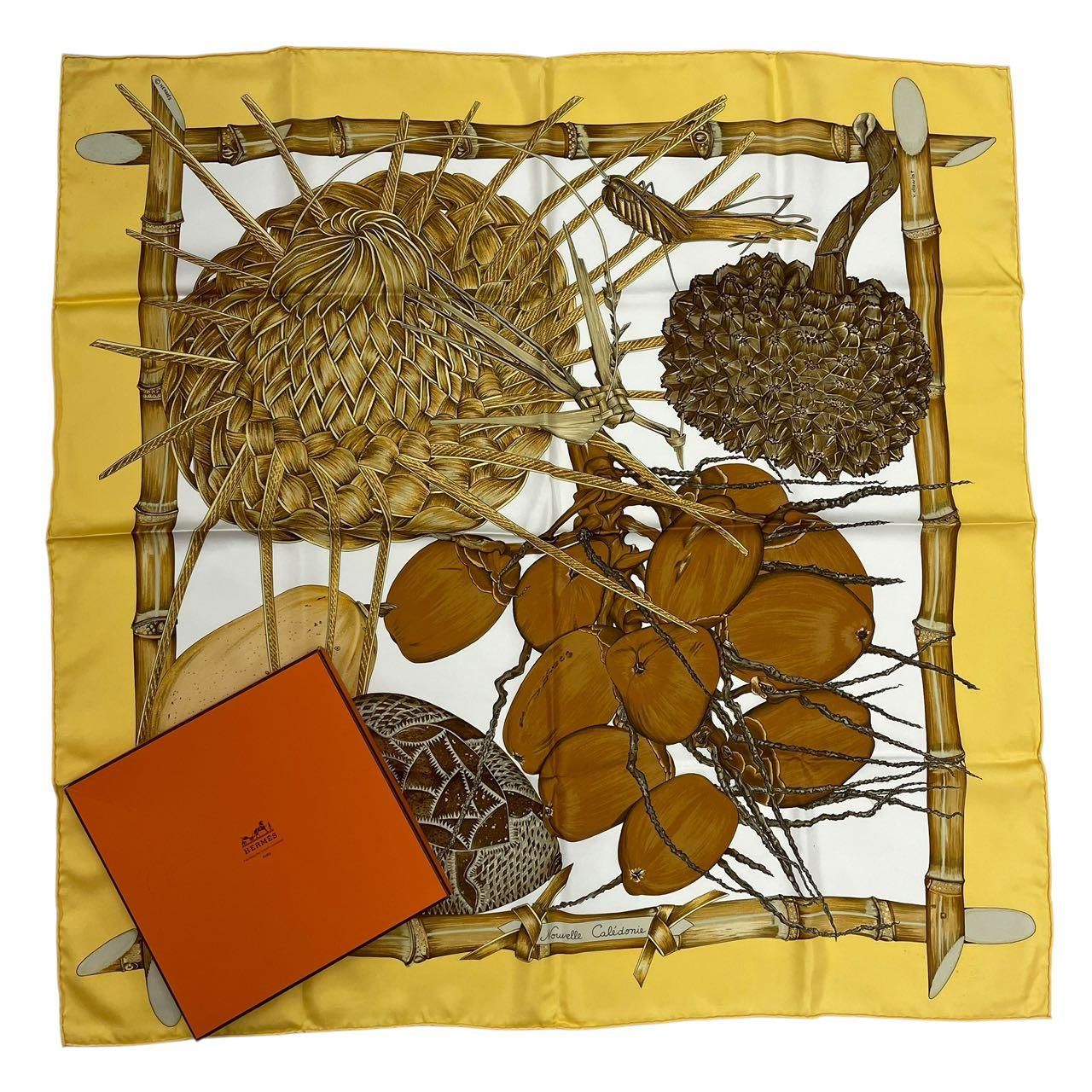 【極美品】HERMÈS カレ90 Jardin Creole クレオルの楽園 極美品 HERMES エルメス カレ90 Jardin Creole クレオルの楽園 シルク