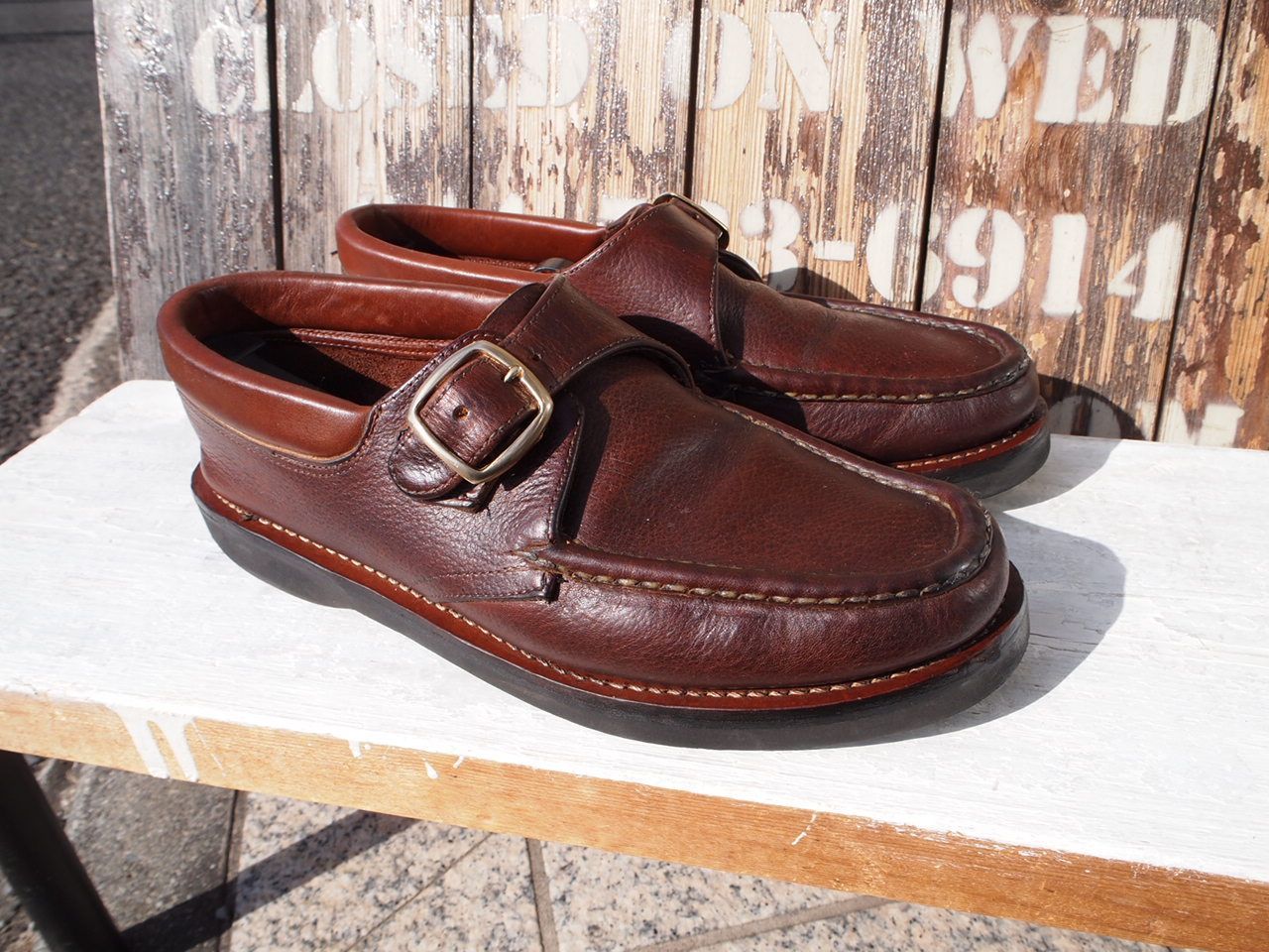 Russell Moccasin ラッセルモカシン モンクストラップ