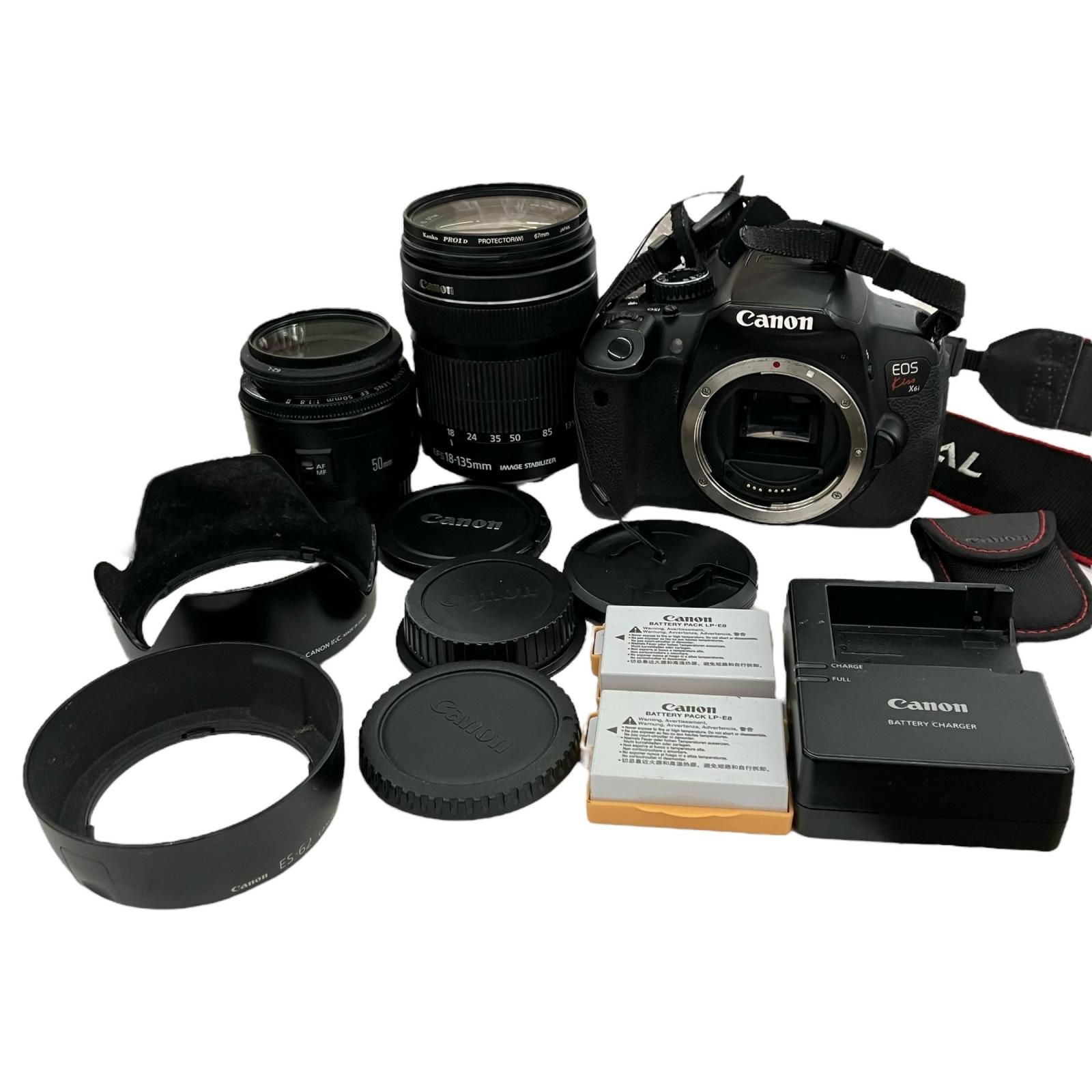 186000 動作未確認 デジタル一眼カメラ EOS Kiss X6i ブラック - メルカリ