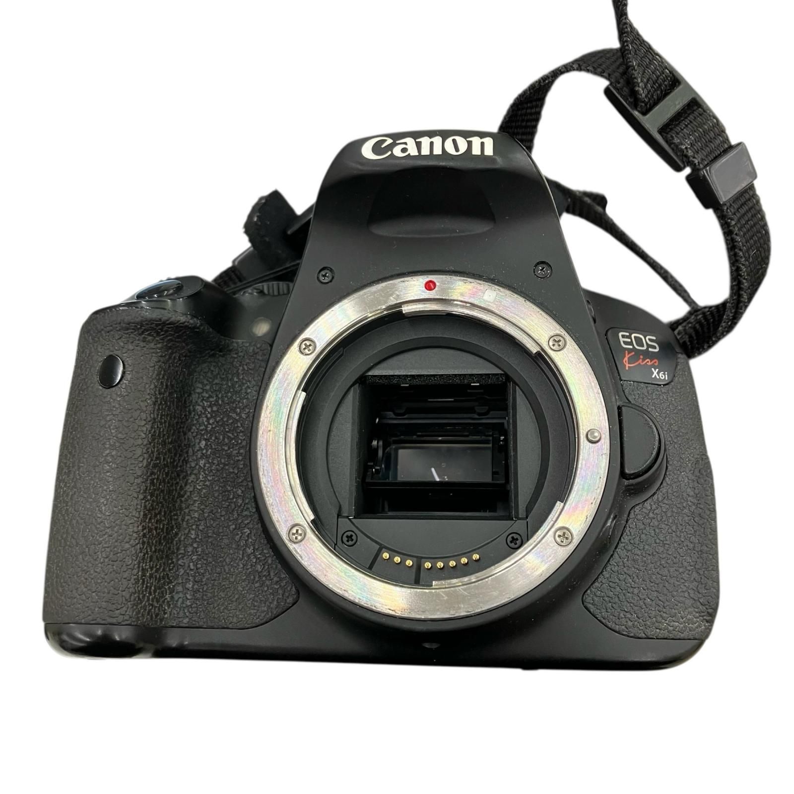 186000 動作未確認 デジタル一眼カメラ EOS Kiss X6i ブラック - メルカリ