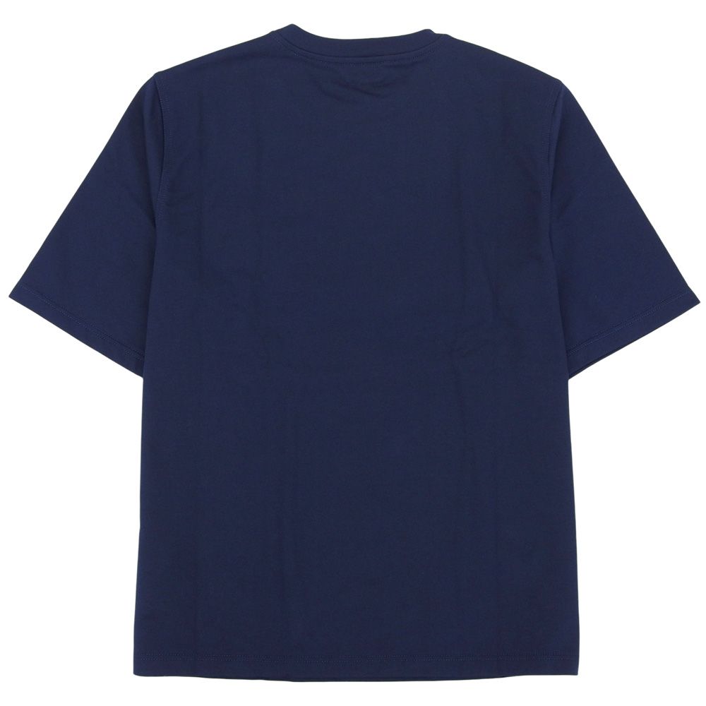 新品未使用タグ付き HERMES ブルーノアール Tシャツ 36サイズ HERMES エルメス 新品同様 半袖 ショートスリーブ ミニレザーパッチ T