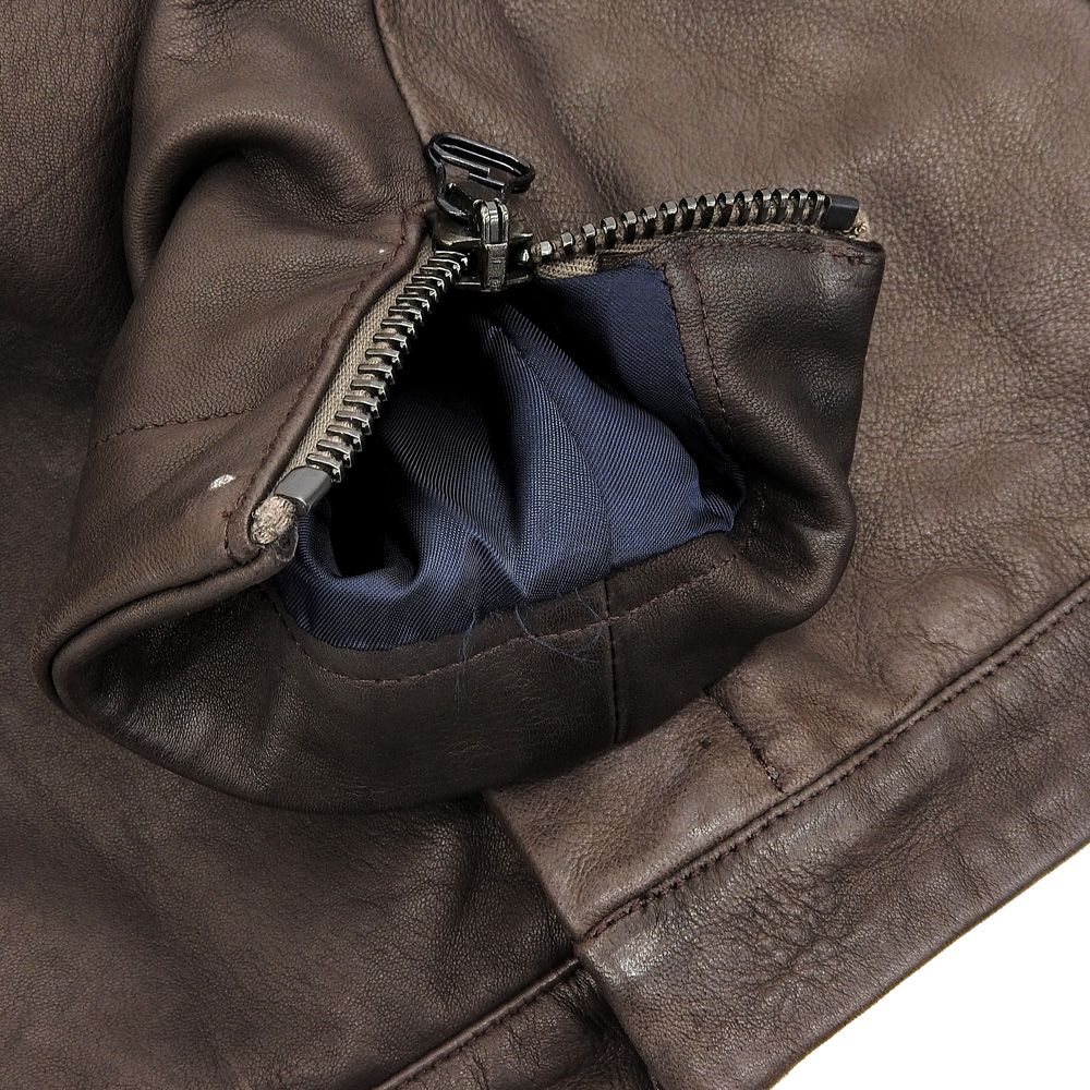 MAURO GRIFONI マウログリフォーニ レザー シングル ジャケット メンズ