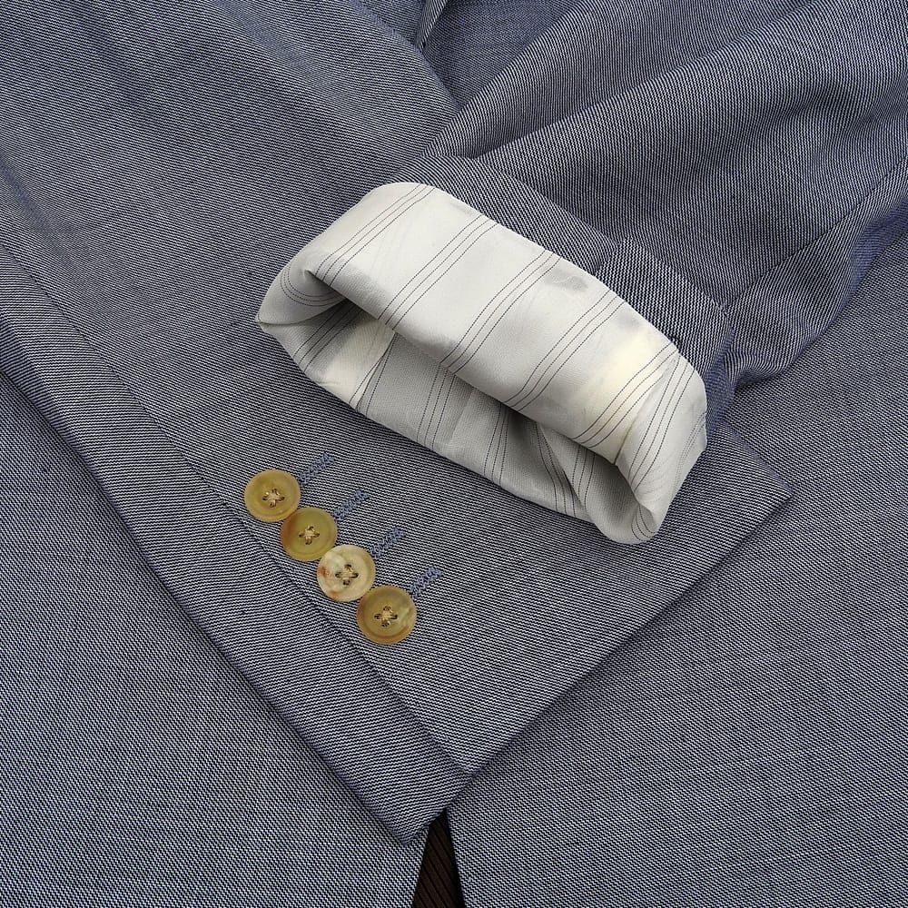 Aquascutum アクアスキュータム 美品 裏地ジェブロン柄 ウール 3P