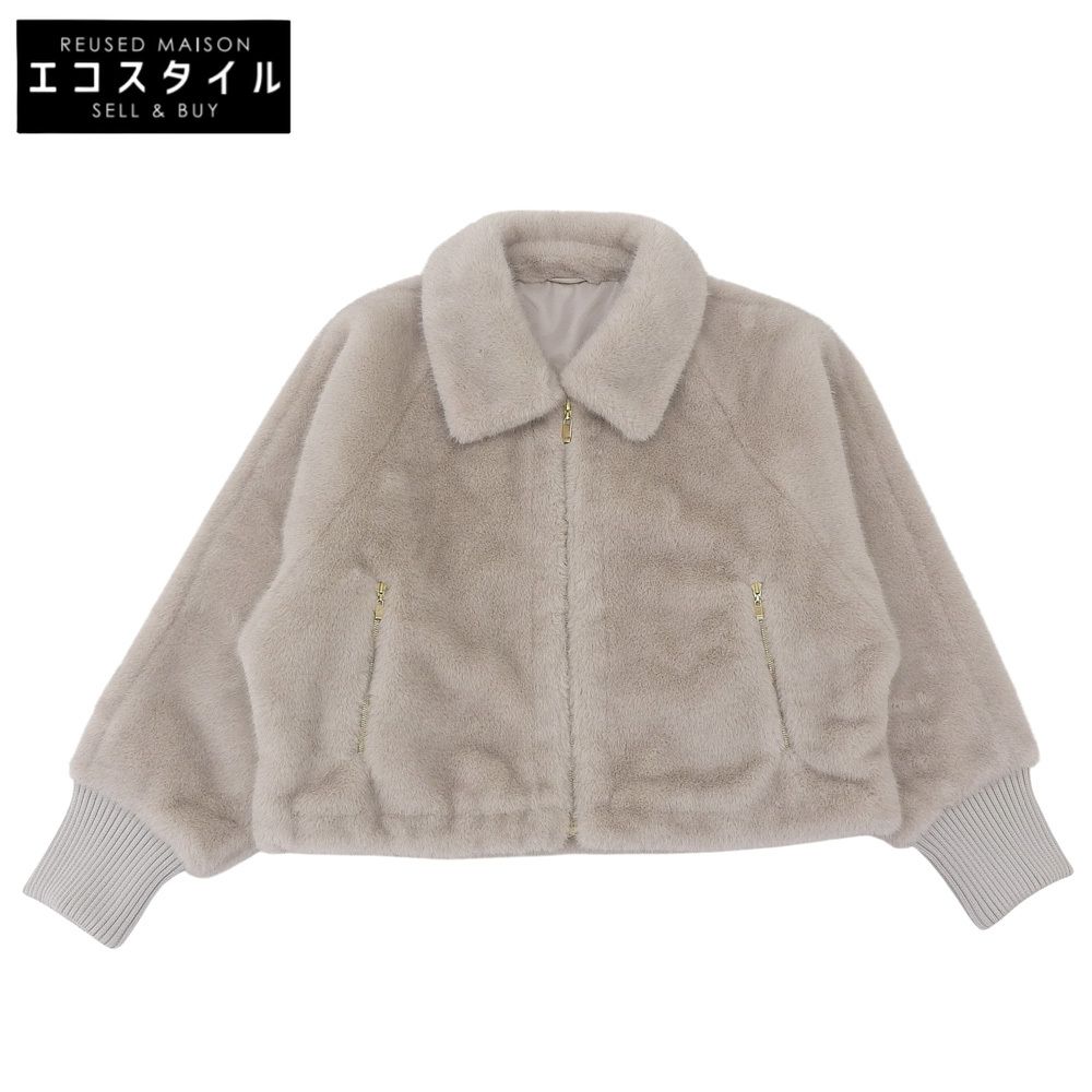 ANAYI アナイ 新品同様 フェイクミンクファー ブルゾン レディース
