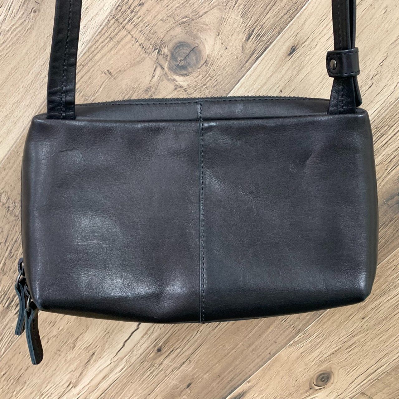 彦】JURGEN LEHL ヨーガンレール レザー ショルダーバッグ 黒 ブラック