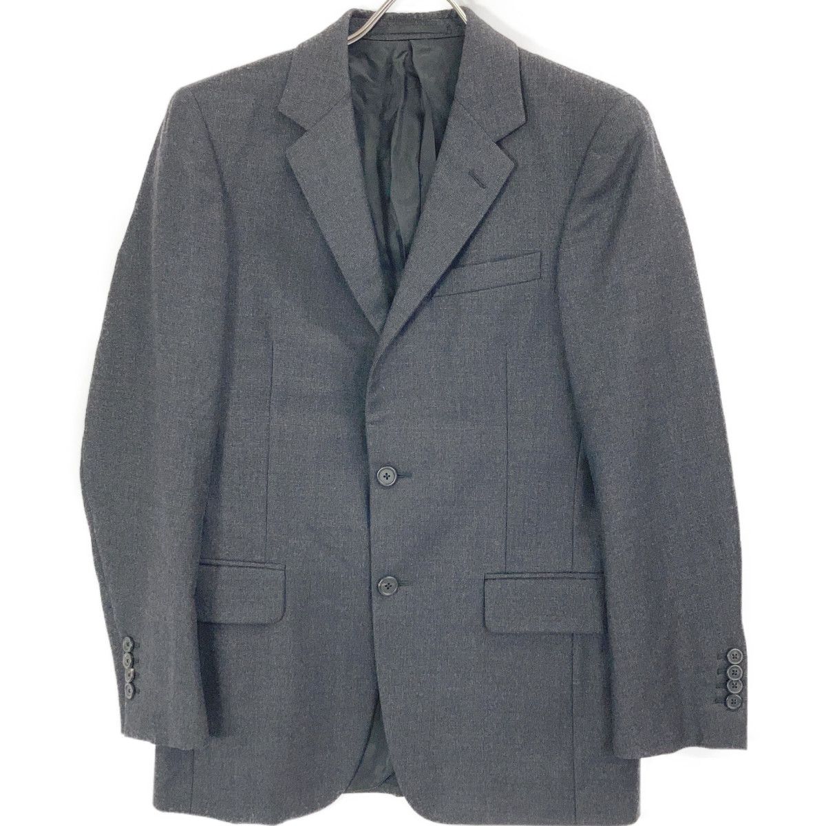 PRADA プラダ ｸﾞﾚｰ UAF367 ｳｰﾙ 2Bｼﾝｸﾞﾙ ｽｰﾂ 44 - メルカリ