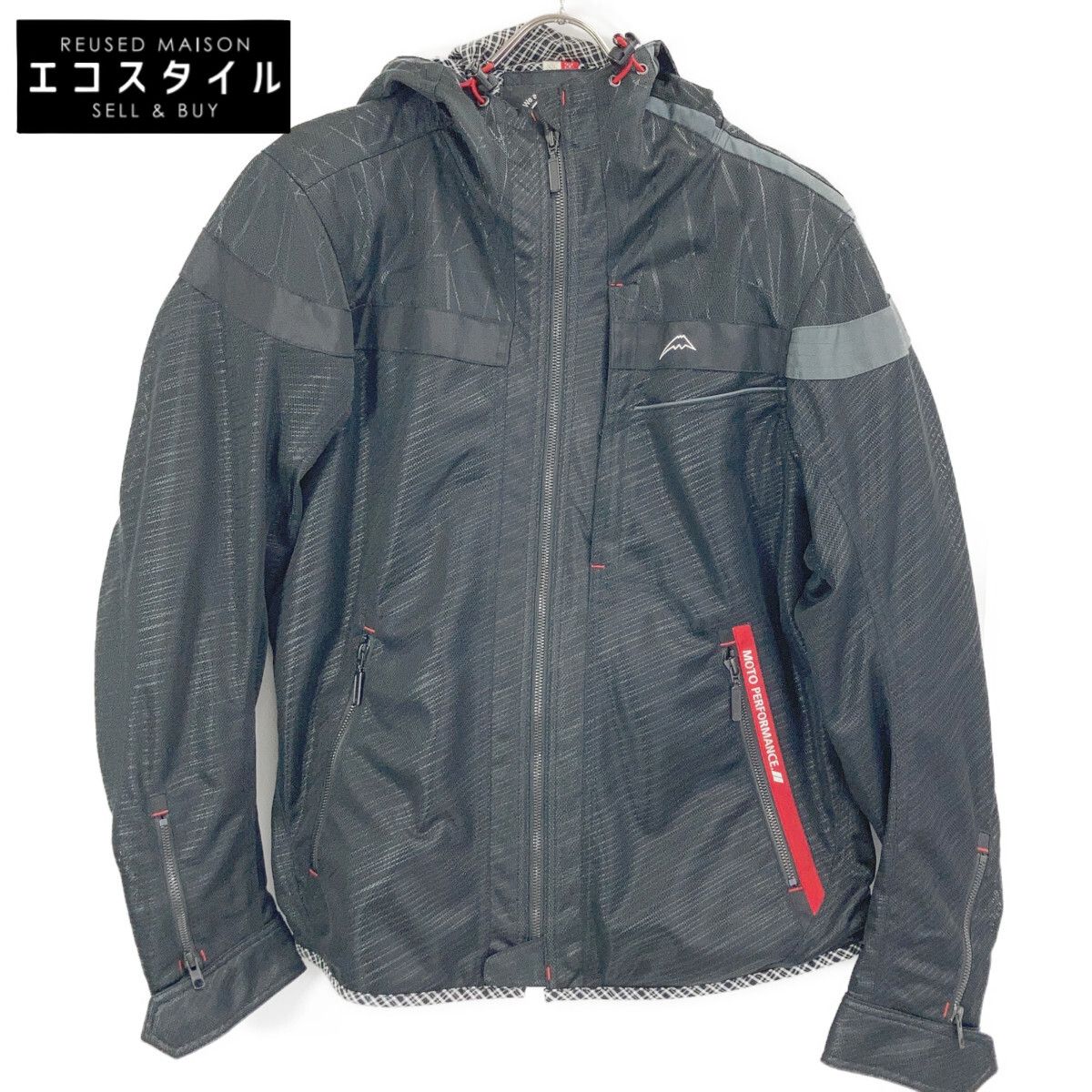 KUSHITANI クシタニ K-2402 ﾌﾞﾗｯｸ ﾌﾙﾒｯｼｭ ﾊﾟｰｶｰｼﾞｬｹｯﾄ LL