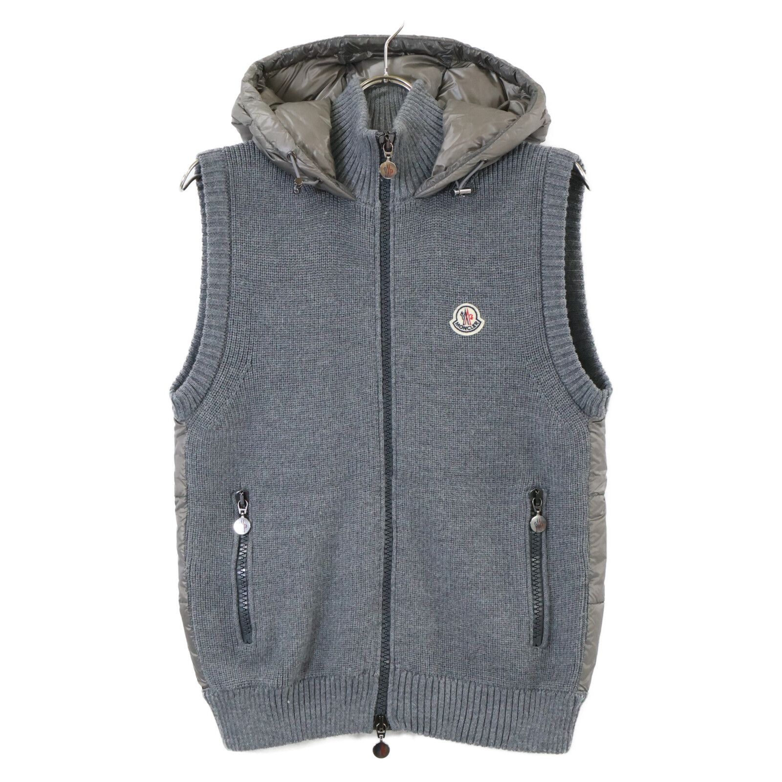 MONCLER モンクレール MAGLIONE TRICOT GILET ニット切替 ダウンベスト