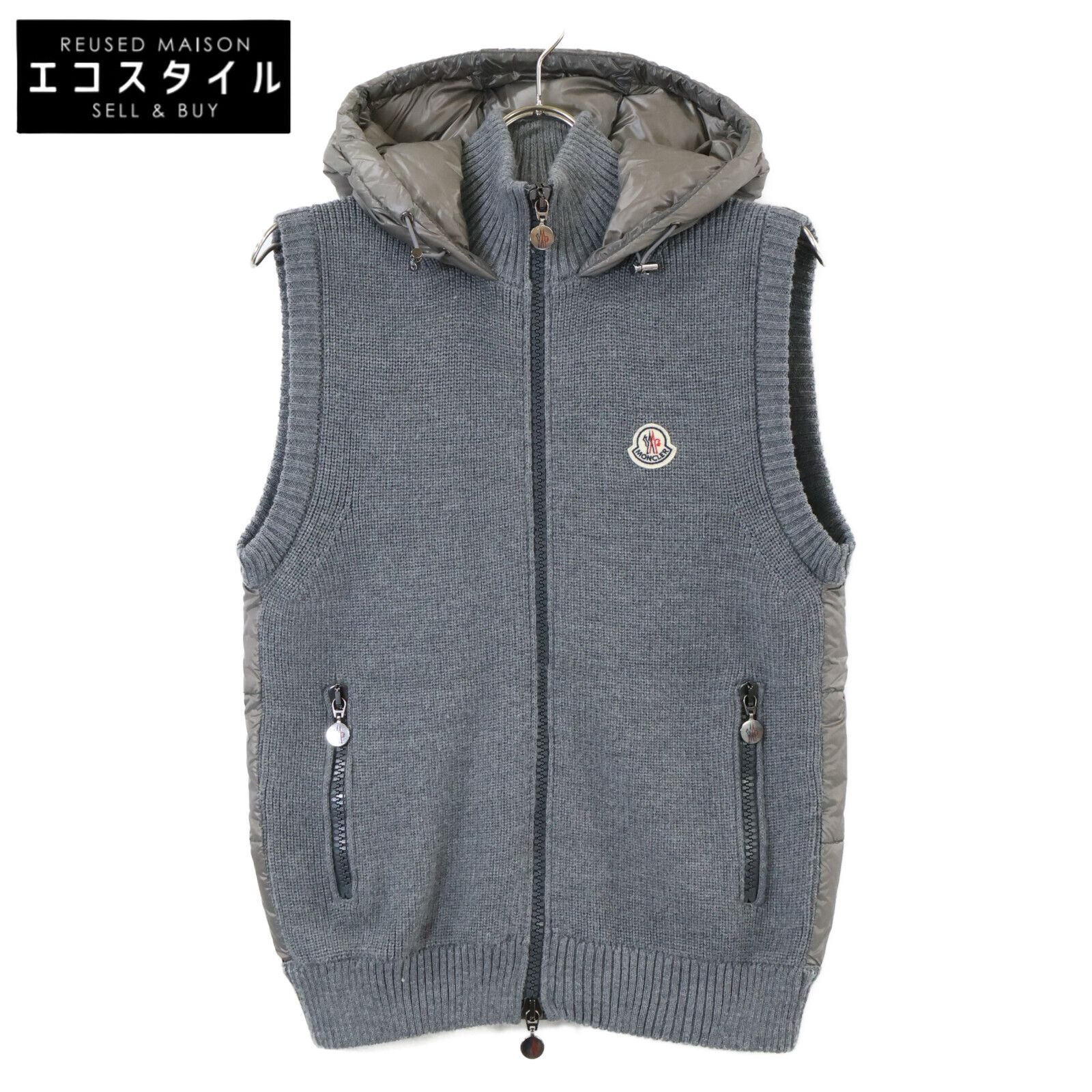 MONCLER モンクレール MAGLIONE TRICOT GILET ニット切替 ダウンベスト