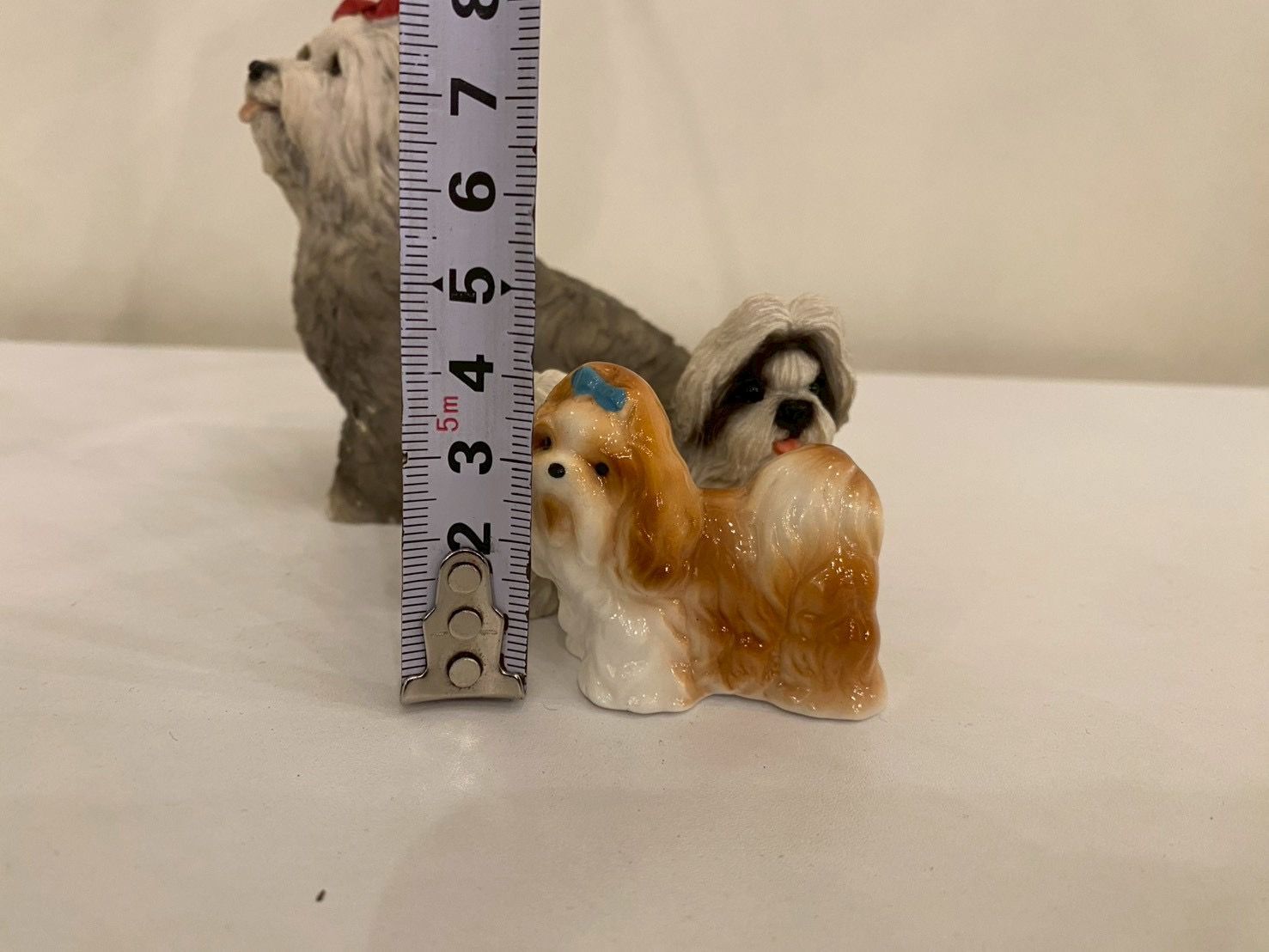 □希少 置物 オブジェ ヨークシャテリア シーズー 3点セット 陶器