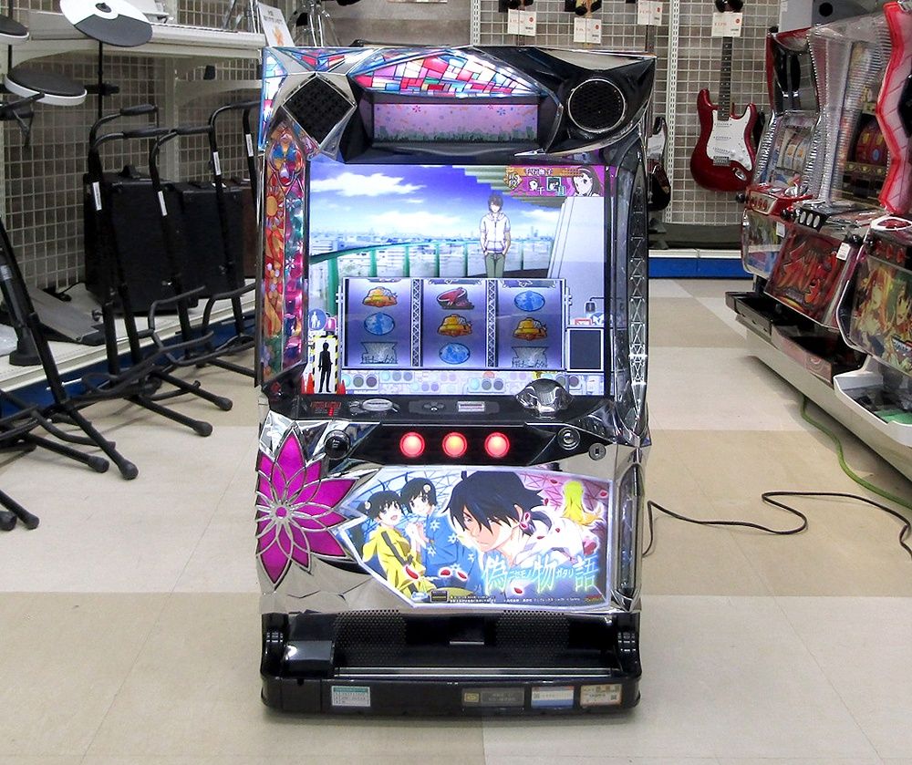 パチスロ実機 Sammy サミー 偽物語/ZS コイン不要機付き/家庭用電源