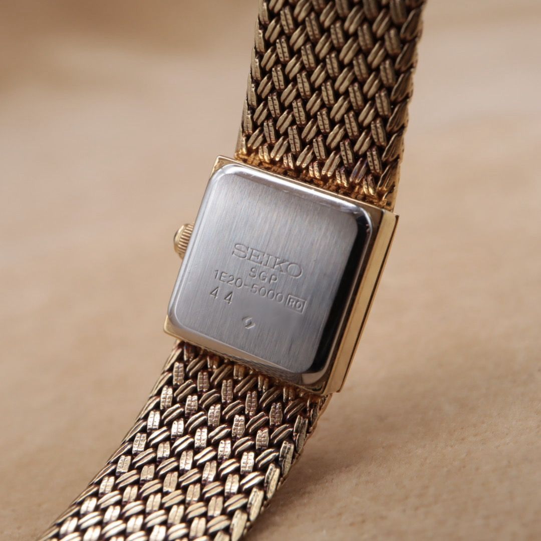 SEIKO EXCELINE 1E20-5000 セイコー エクセリーヌ スクエア QZ