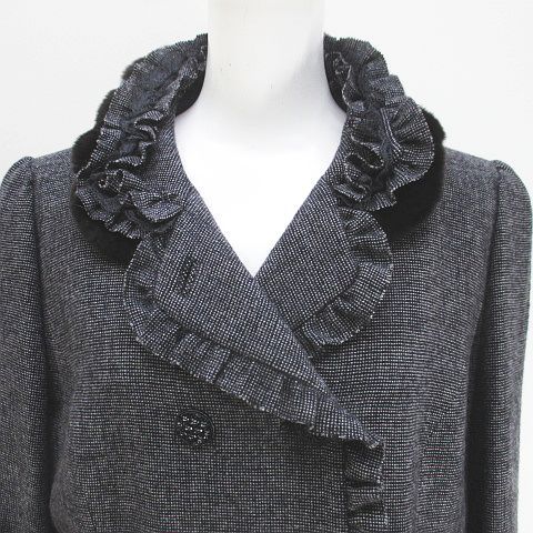 銀座マギー ginza maggy ロングコート レッキスファー 毛皮 カシミヤ混