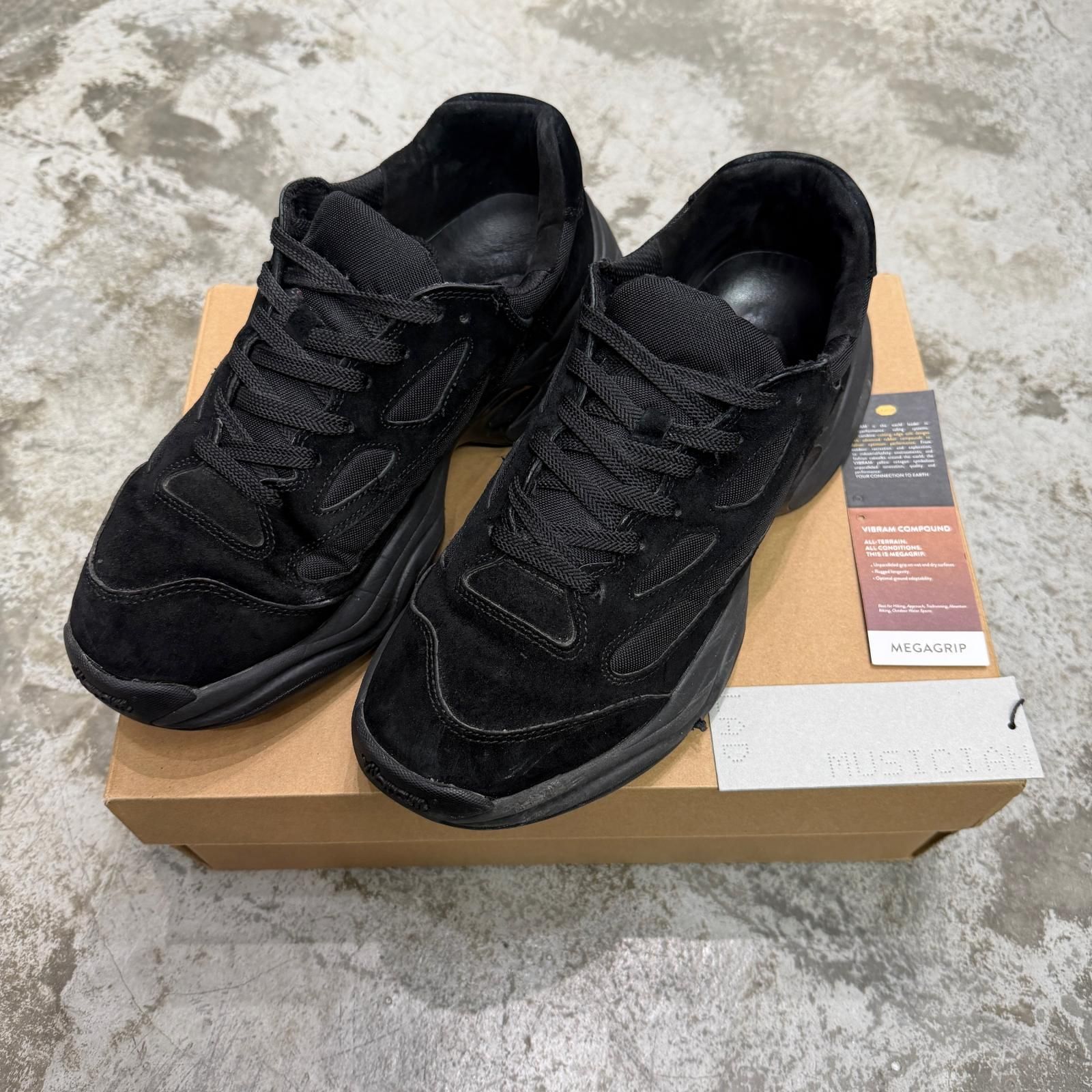 参考上代38500円 LAD MUSICIAN 23AW スウェード レザー スニーカー 