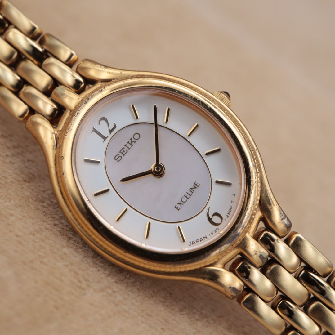 CH89 【電池交換/洗浄済】SEIKO EXCELINE 1F20-6G90 セイコー エク