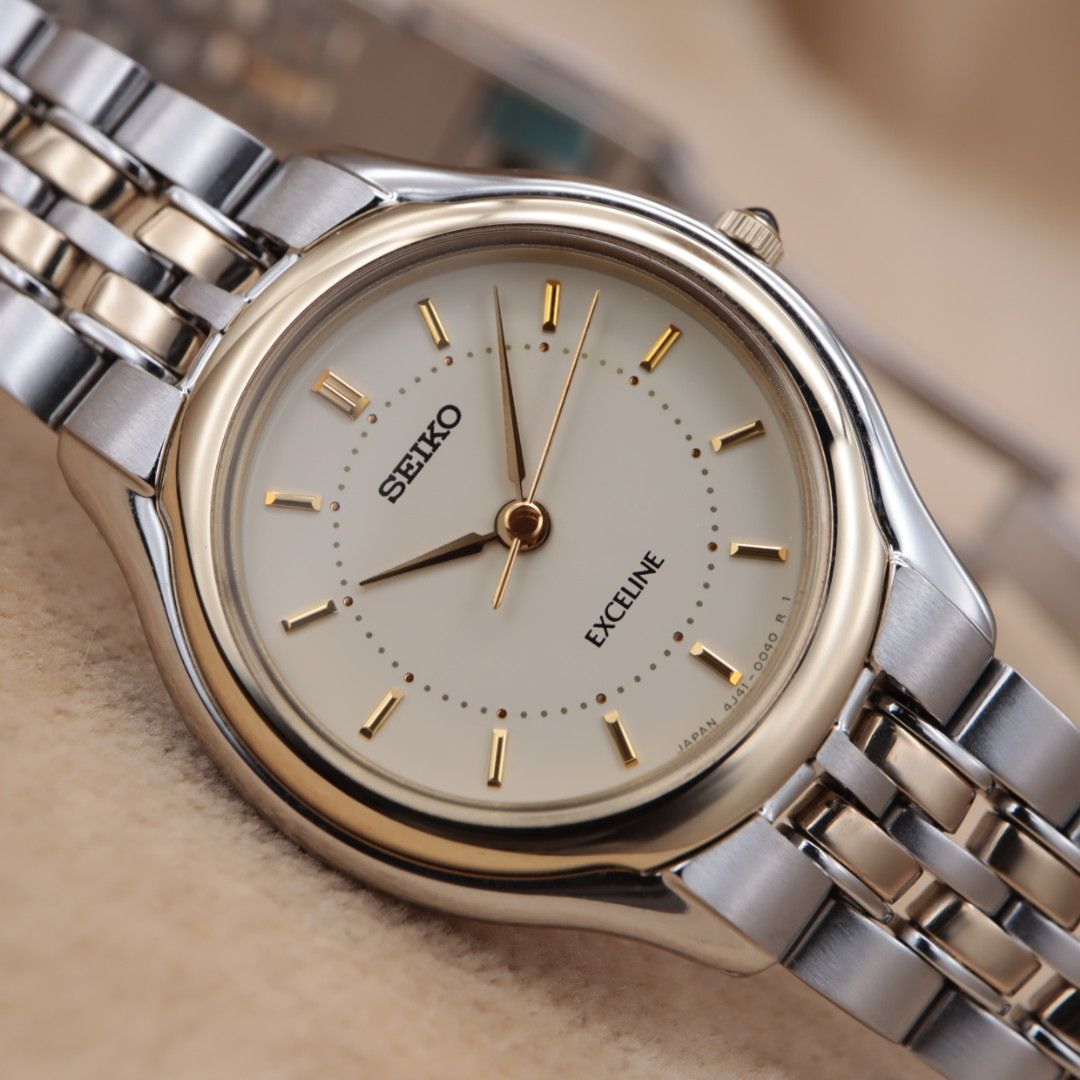 CH90 【電池交換/洗浄済】SEIKO EXCELINE 4J41-0030 セイコー エク