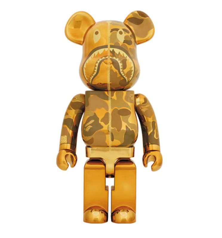 新品未使用】BE@RBRICK BAPE(R) CAMO SHARK 1000% GOLD - メルカリ