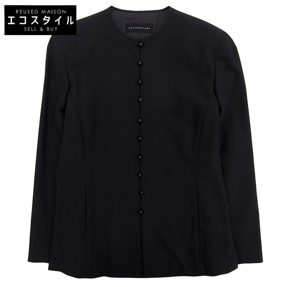 JURGEN LEHL ヨーガンレール ノーカラー ジャケット ウール×シルク