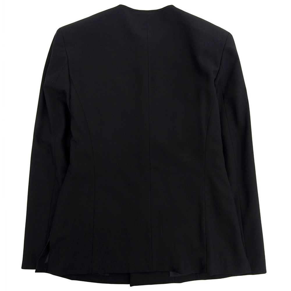 JURGEN LEHL ヨーガンレール ノーカラー ジャケット ウール×シルク