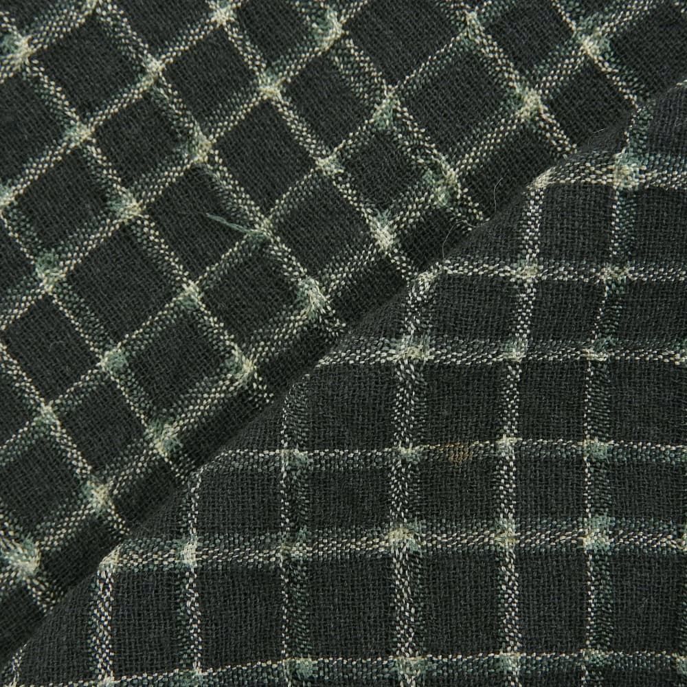 JURGEN LEHL ヨーガンレール チェック ワンピース コットン シルク混