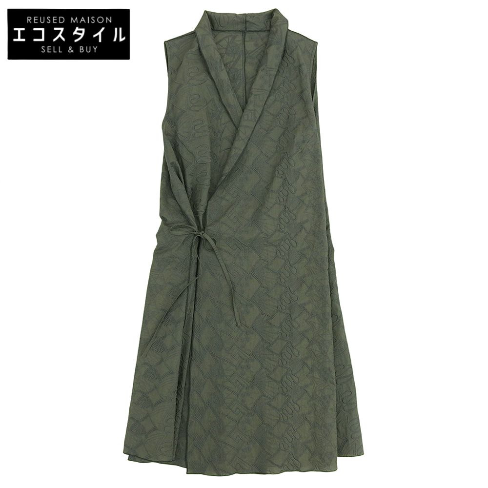 JURGEN LEHL ヨーガンレール 刺繍 カシュクール ジレ コットン ベスト