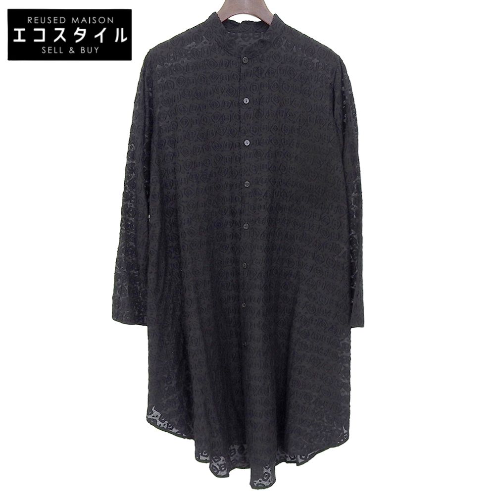 JURGEN LEHL ヨーガンレール シルク×コットン 刺繍 シャツワンピース