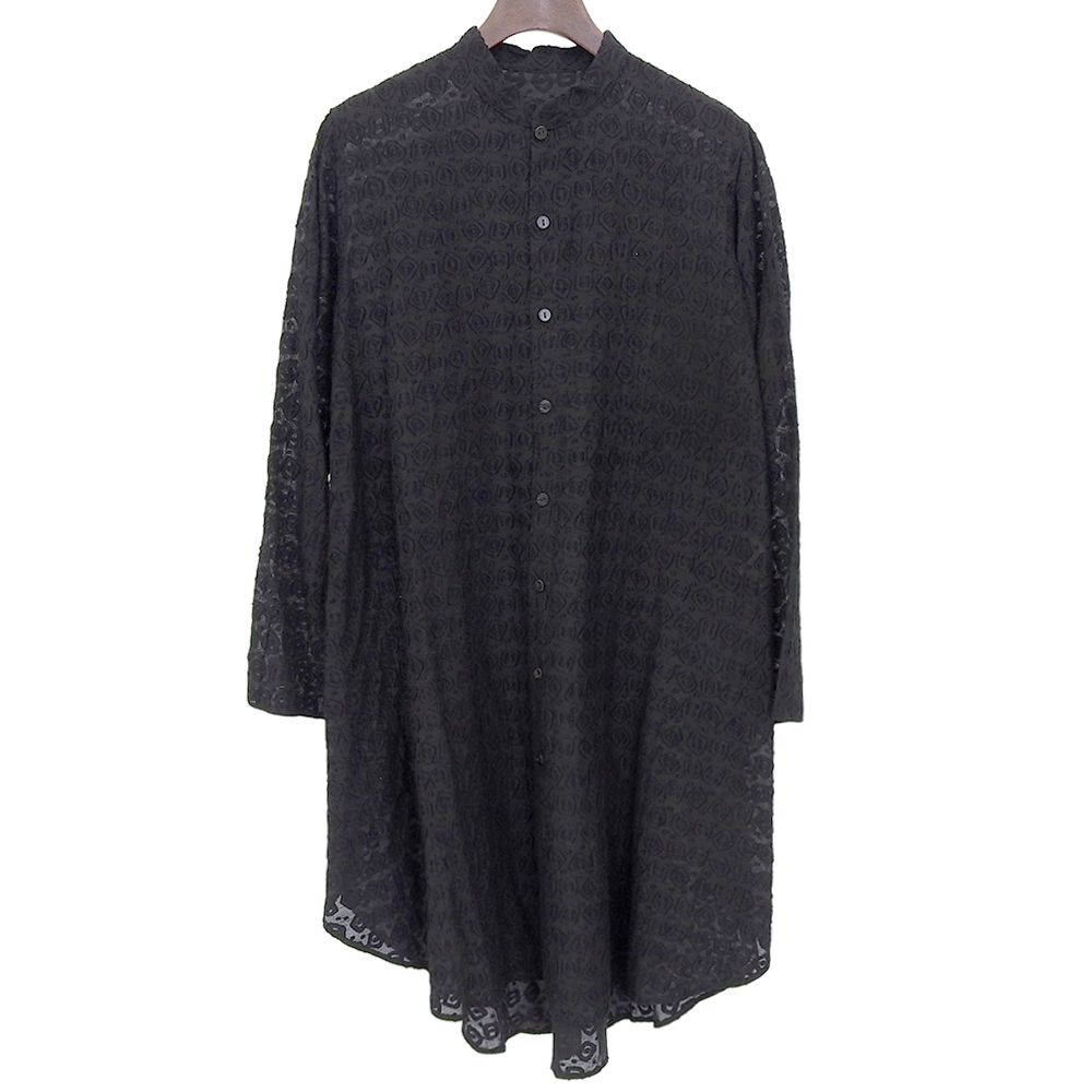 JURGEN LEHL ヨーガンレール シルク×コットン 刺繍 シャツワンピース