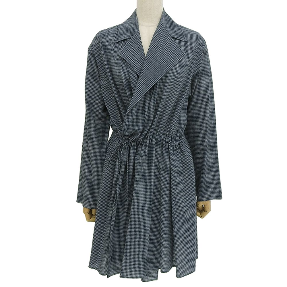 JURGEN LEHL ヨーガンレール ウール チェック シャツワンピース