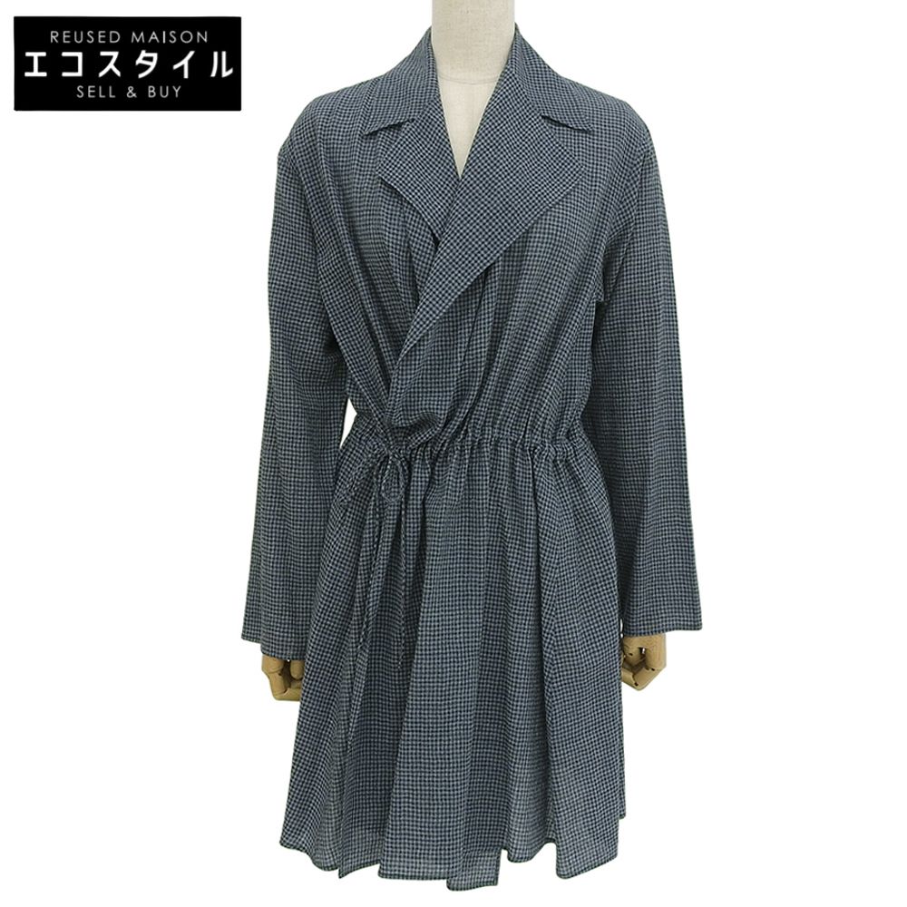 JURGEN LEHL ヨーガンレール ウール チェック シャツワンピース