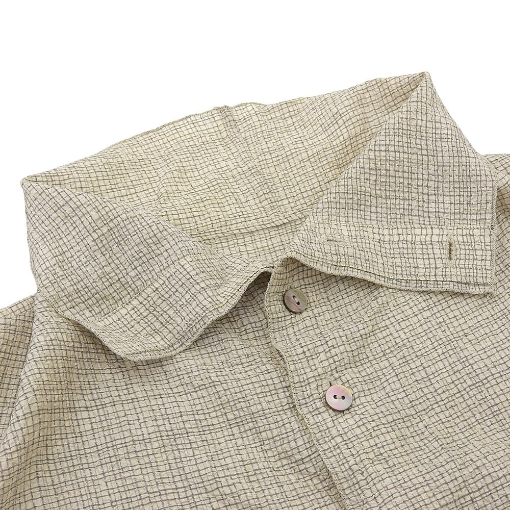 JURGEN LEHL ヨーガンレール 美品 シルク×コットン ブロックチェック