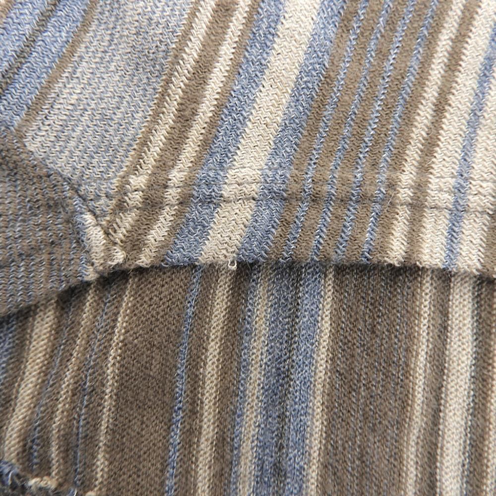 JURGEN LEHL ヨーガンレール リネン×コットン ボーダー 変形