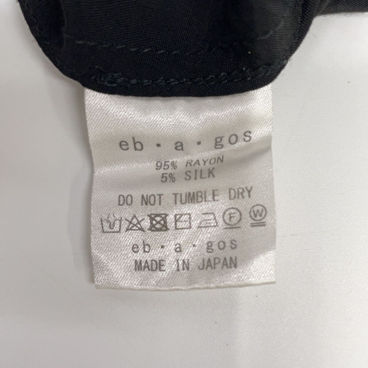 レディース ebagos エバゴス ﾌﾞﾗｯｸ ﾚｰﾖﾝｼﾙｸ ﾎﾞﾀﾝ ﾌﾞﾗｳｽ 表記なし